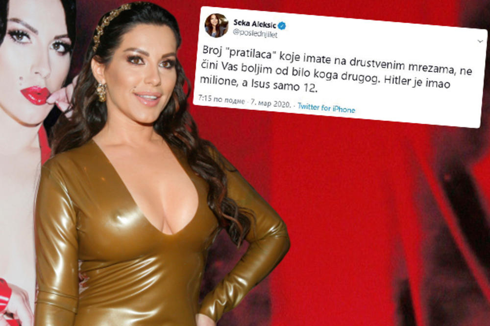 Seka Aleksić na meti zbog mudrovanja: Hitler je imao milione pratilaca, a Isus samo 12